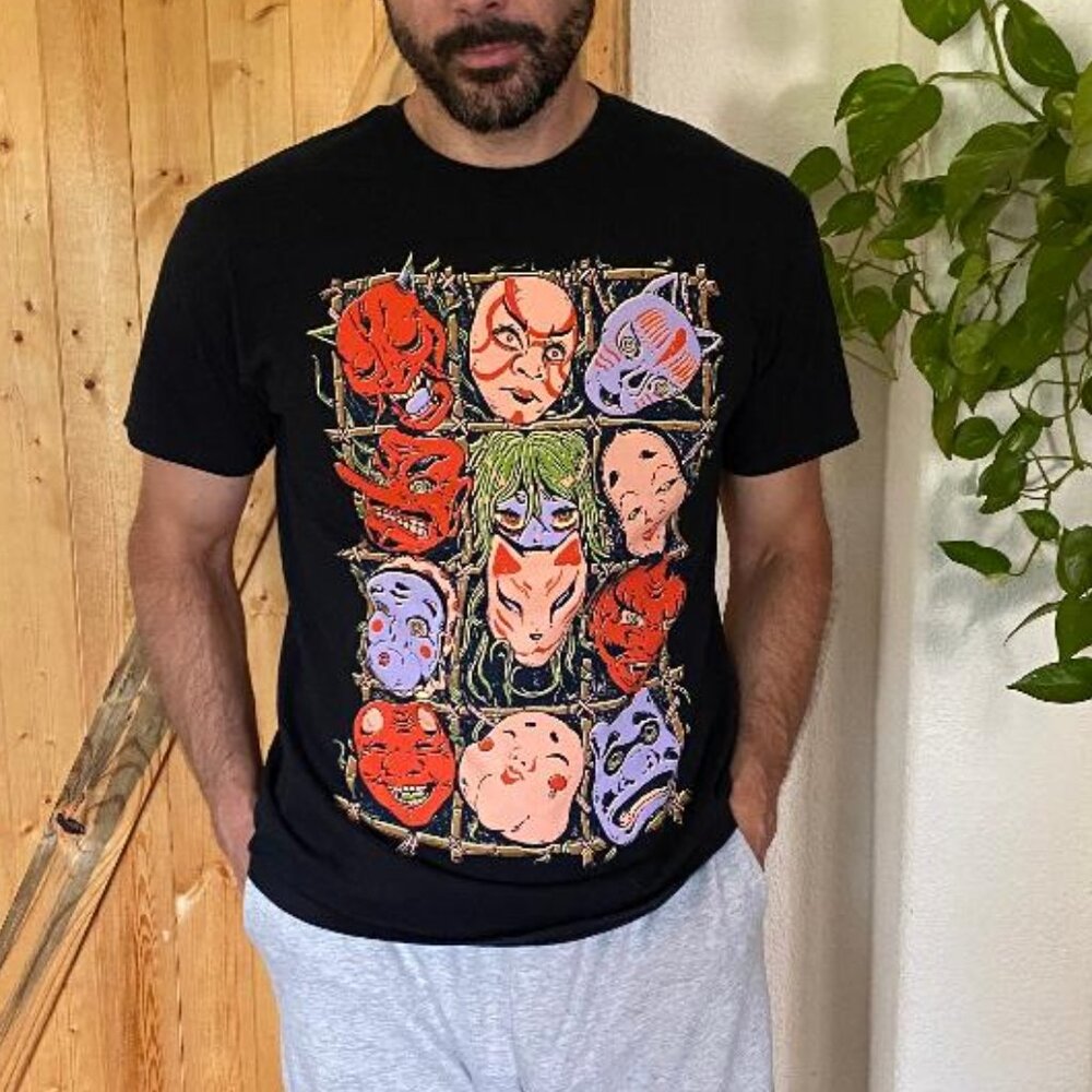 OMOCAT mask collection t-shirt(L)